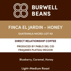 Guatemala Finca El Jardin Honey coffee